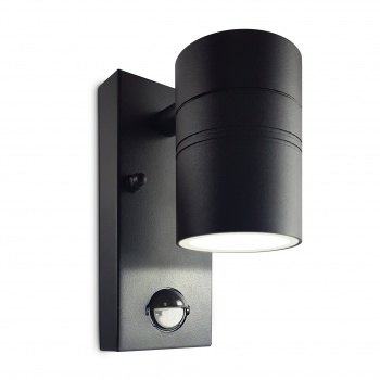 LED Wandleuchte außen schwarz Edelstahl Wandleuchte Bewegungsmelder GU10-230V 