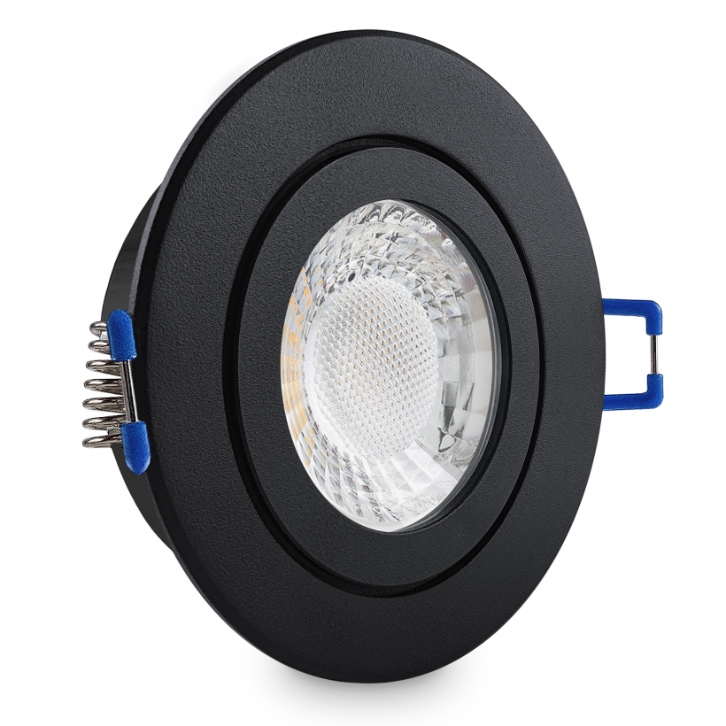 LED Deckenspot Feuchtraum Rund Schwarz12V/230V - LEDHAGEN Leuchten und  Leuchtmittel