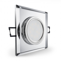 LED Glas Einbaustrahler quadratisch klar