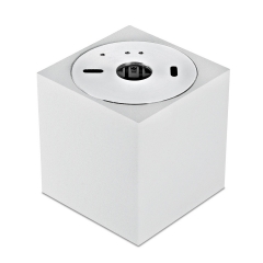 LED Aufbaustrahler aufputz schwenkbar quadratisch Aluminium wei GU10-230V #WF7