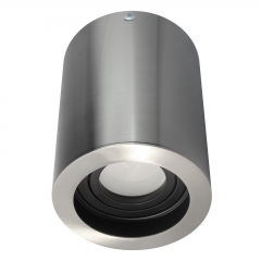 LED Aufbauleuchte aufputz schwenkbar rund Eisen gebrstet GU10-230V #WF13