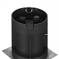 Premium LED Bodeneinbaustrahler Edelstahl Auenleuchte durchschleifbar IP65 GU10-230V (Quad)