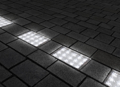 LED Pflasterstein Bodenleuchte Gartenstrahler Bodeneinbauleuchte Auenleuchte IP67 230V 10x20cm neutralwei (#PF2)