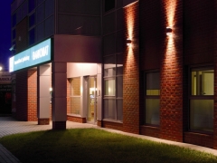 LED Wandleuchte, Wandlampe, Auenleuchte, Aluminium, 2-Flammig, grau, GU10-230V, (Form:W51)