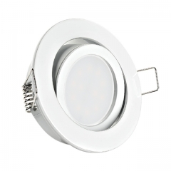 LED Einbaustrahler rund schwenkbar wei