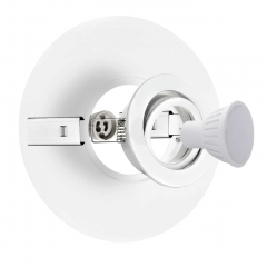 LED Einbaustrahler mit Ausgleichsblende f�r gro�e Lochausschnitte Einbauma�: 68-180mm 12V oder 230V schwenkbar, Wei� DSK2