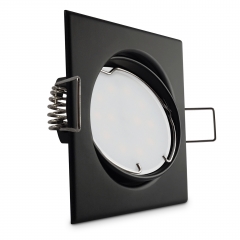 LED Einbaustrahler quad schwenkbar schwarz