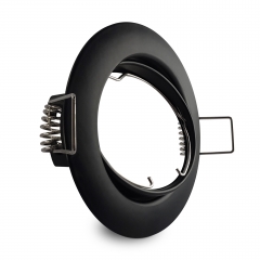 LED Einbaustrahler rund schwenkbar schwarz