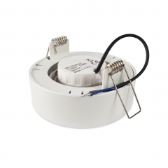 LED Aufbau Einbaustrahler rund wei� schwenkbar geringe Einbautiefe 19mm 230V
