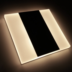 LED Set Wandeinbaustrahler schwarz warmwei flach Satinglas quadratisch inkl. Unterputzdose und Trafo fr 230V WB7B