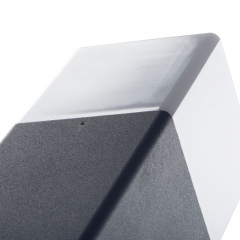 LED Standleuchte 80cm anthrazit Sockelleuchte, Pollerleuchte, Wegleuchte, Aluminium Auenleuchte, IP44, E27-230V, (Form:S33)