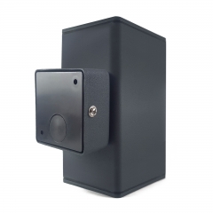 LED Wandleuchte, Antrazit, Wandlampe, Auenleuchte, 2-Flammig, Aluminium, GU10-230V, (Form:W61)