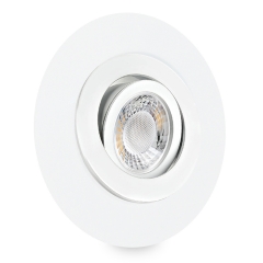 LED Einbaustrahler Einbauleuchte Weiß Weiss geringe Einbautiefe 25mm COB 230V 