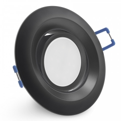 LED Einbaustrahler rund schwenkbar schwarz