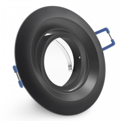 LED Einbaustrahler rund schwenkbar schwarz