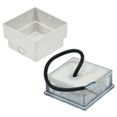 LED Pflasterstein Bodenleuchte Gartenstrahler Bodeneinbauleuchte Au�enleuchte IP67 230V 10x10cm warmwei� (#PF3)